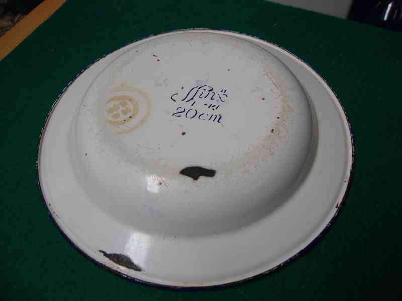 Retro plechový smalt dětský talíř 20 cm Mickey Mouse pěkný - foto 7