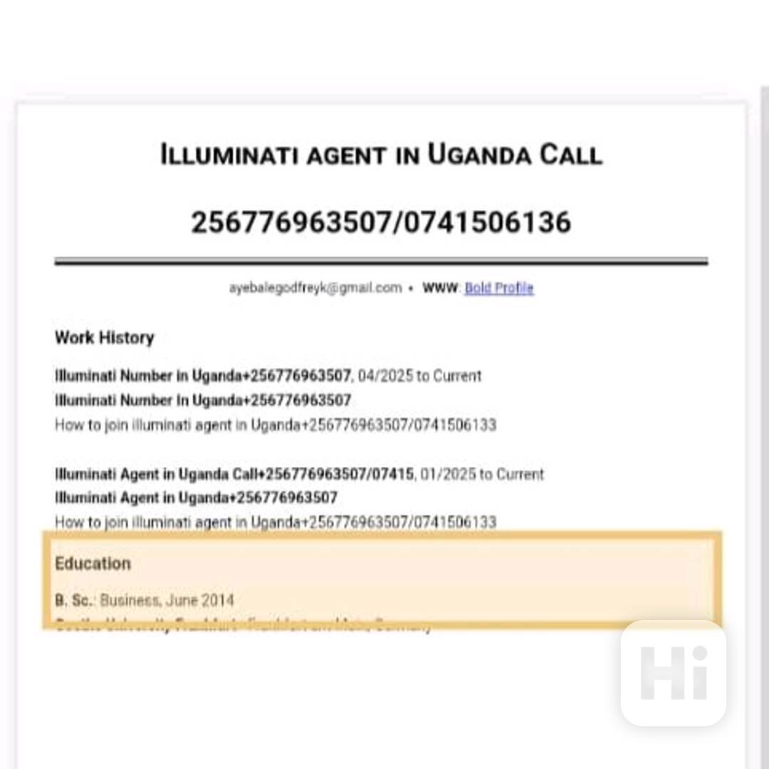 Real Illuminati agent in uganda+256776963507/0741506136 - foto 1