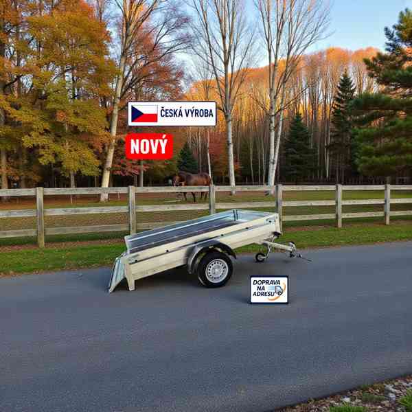 Přívěsný vozík, 2,53m x 1,30, DPH