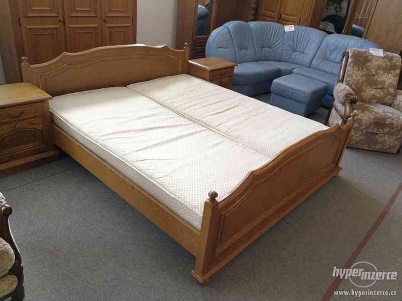 Rustikální postel manželská - foto 3