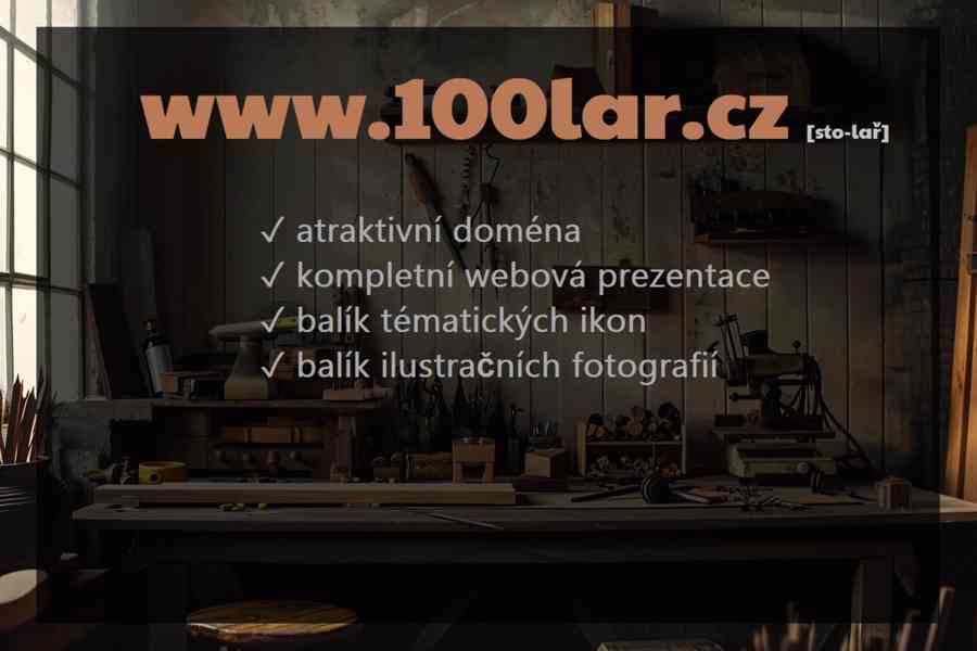 Doména 100lar.cz a kompletní web - foto 1