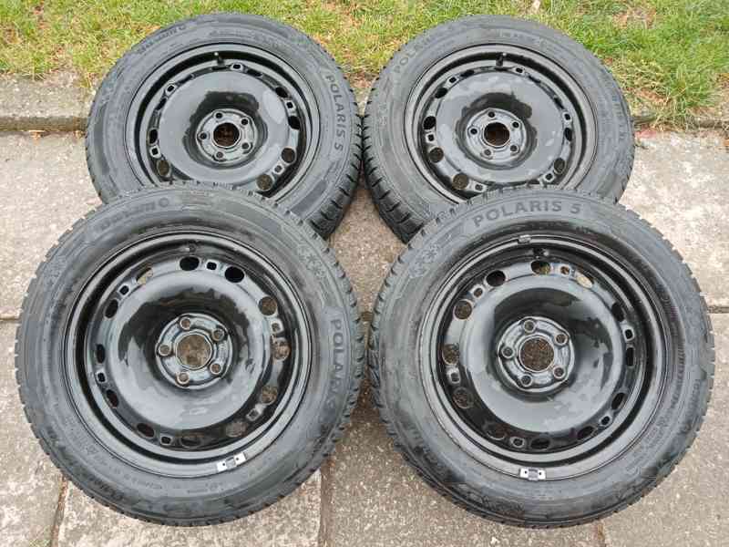 Zimní kola 15ky 5x100 pneu 80% Škoda Vw Seat Audi - dobírka