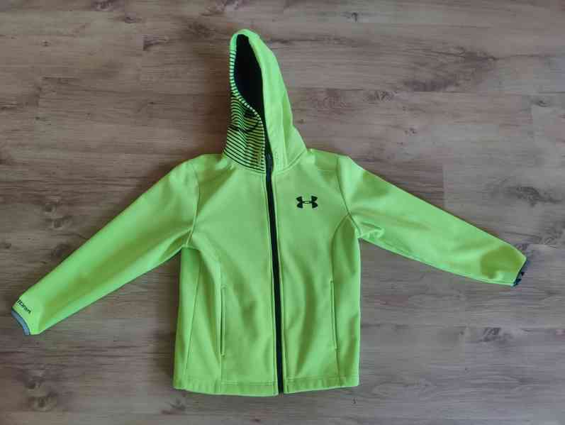 Bunda Under Armour s kapucí neonově žlutá 140–145 cm / 10 le - foto 2