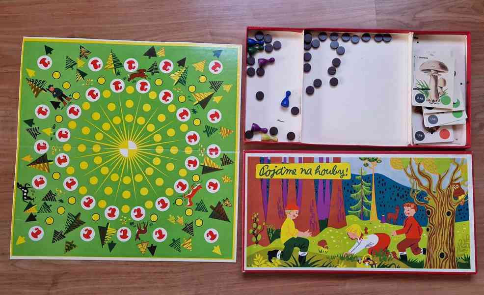 Pojďme na houby,vláček,kývací šáša,soudkové otvíráky aj. - foto 2