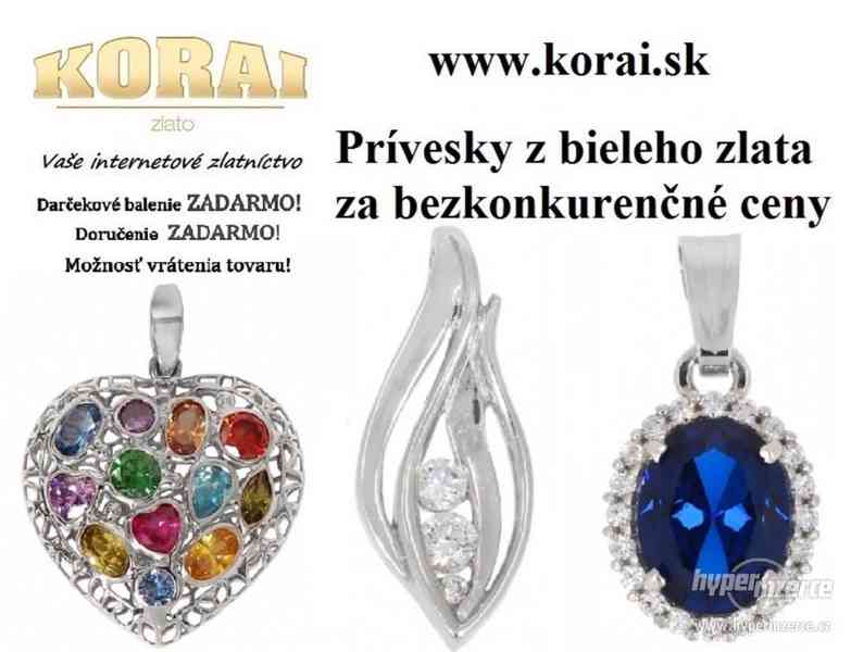 Prívesky z bieleho zlata od KORAI