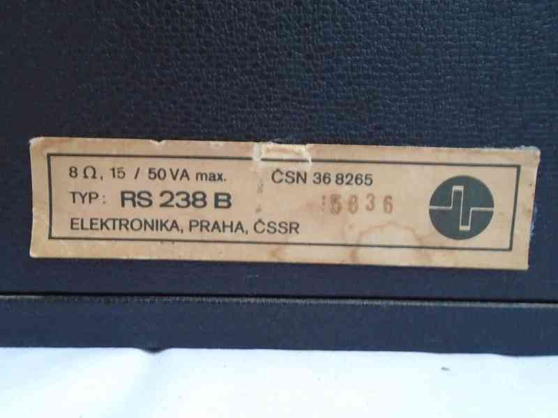 2x repro reproduktory TESLA ELEKTRONIKA PRAHA RS 238 C hrají - foto 9