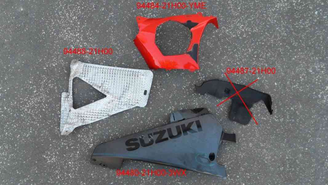 Díly levé kapoty Suzuki GSX-R 1000 K7, K8 - foto 2