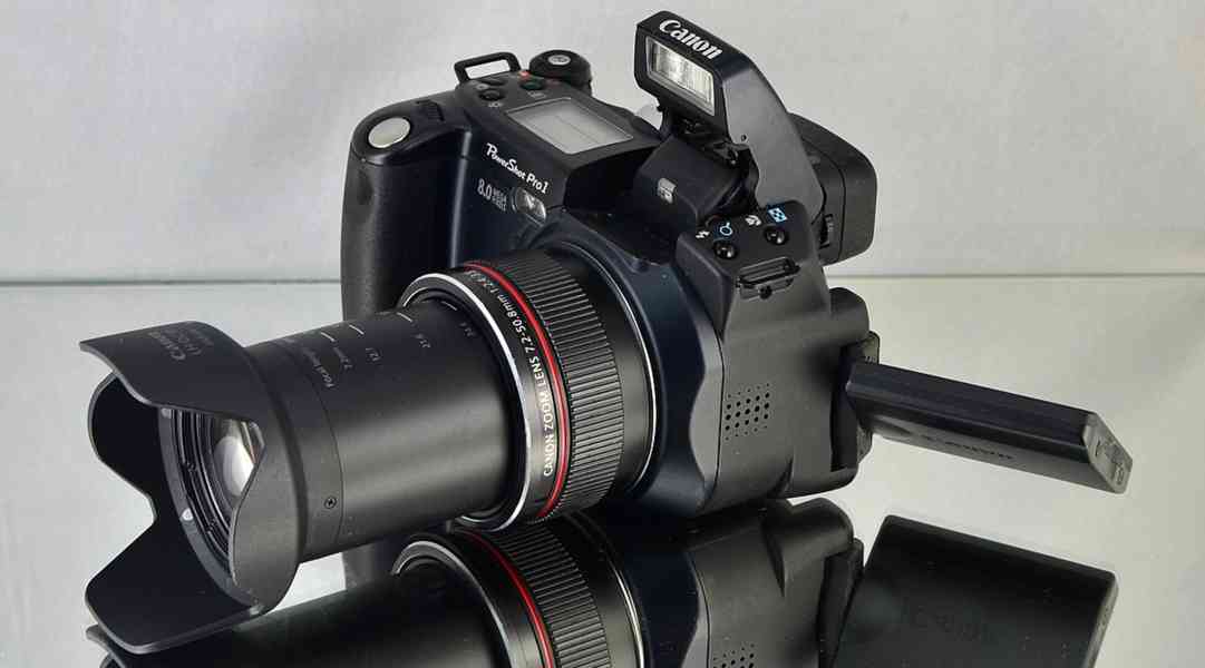 Canon PowerShot Pro 1 *CCD 8 MPix*7x Op.Zoom L*Bag - foto 5