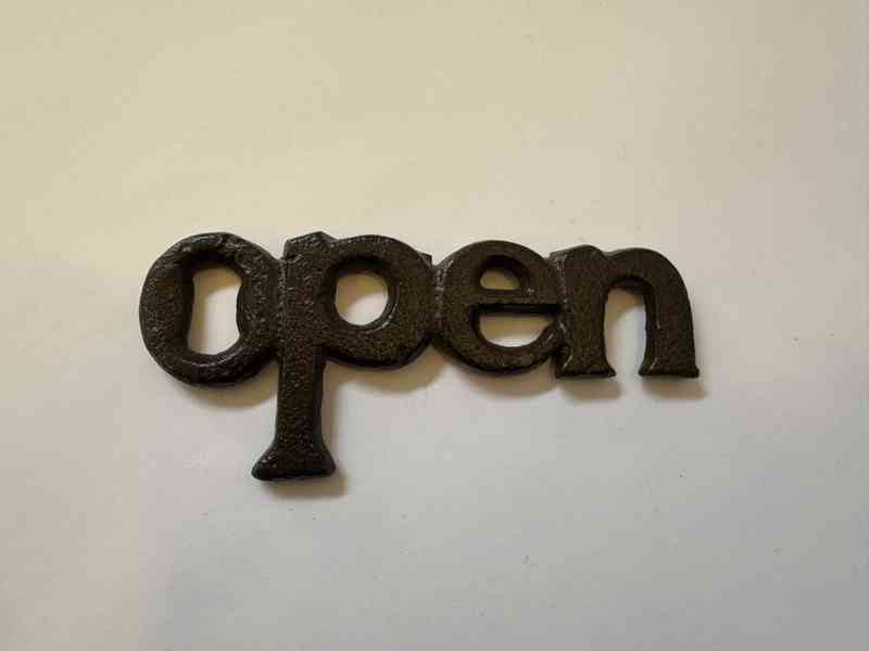 Open - kovový otvírák na láhve - foto 1