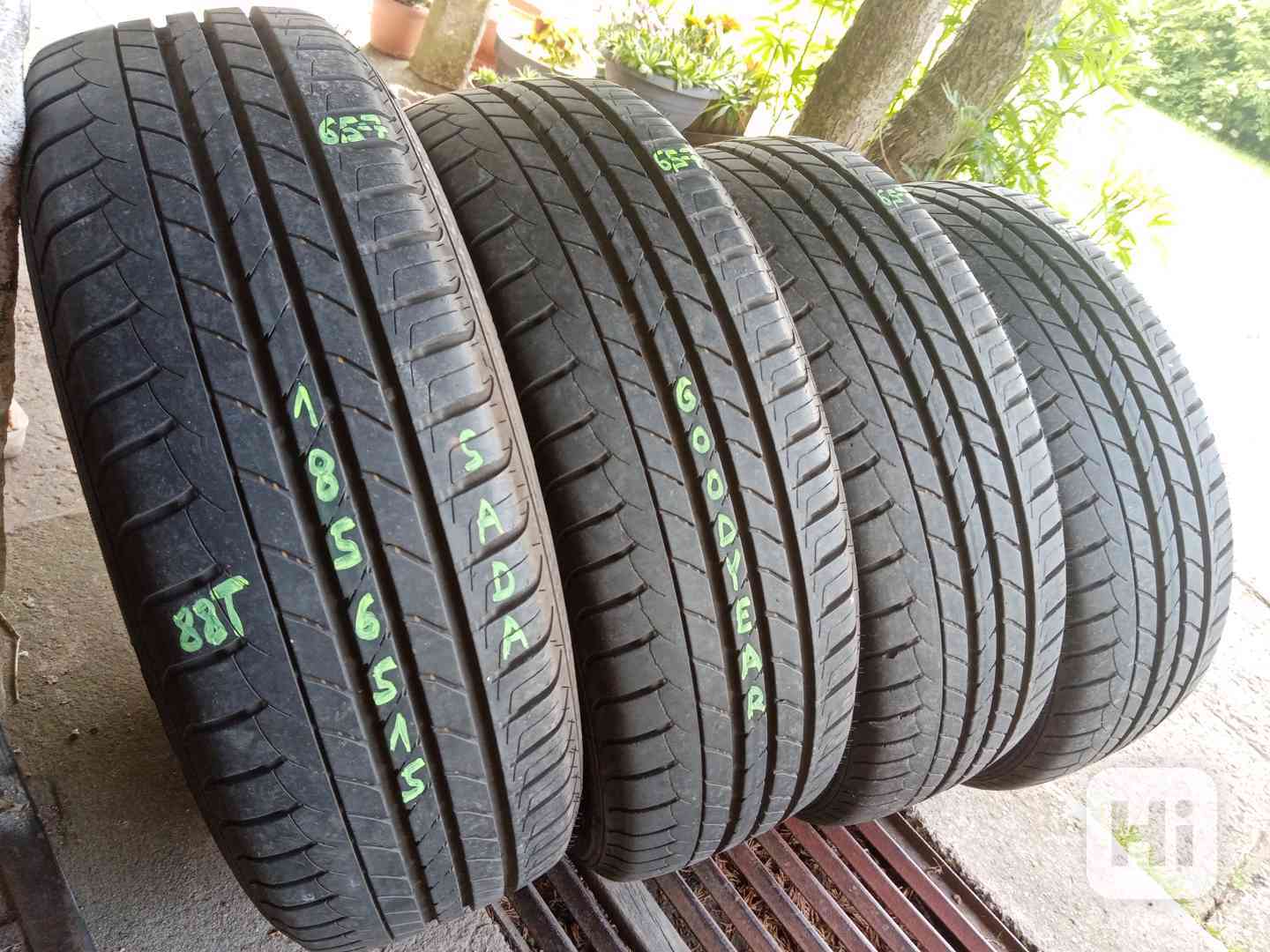 Letní pneu 4kusy 185/65/15 vzorek 90% GOODYEAR - dobírka - foto 1