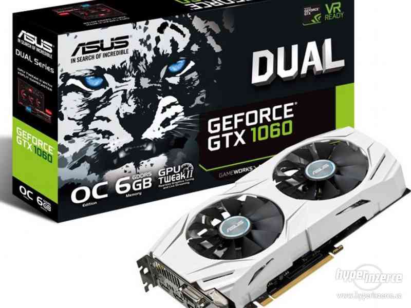 ASUS GeForce GTX 1060 DUAL-GTX1060-O6G, 6GB GDDR5, ZÁRUKA 32 - foto 1