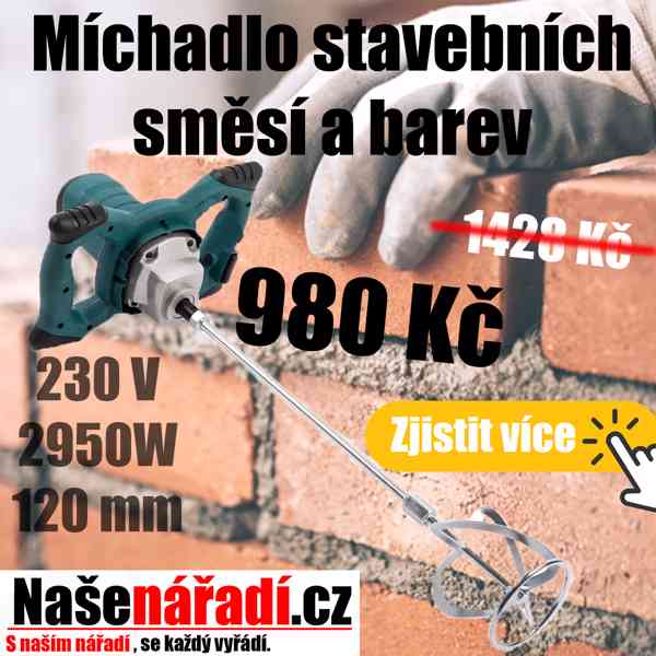 Míchadlo stavebních směsí a barev - foto 7