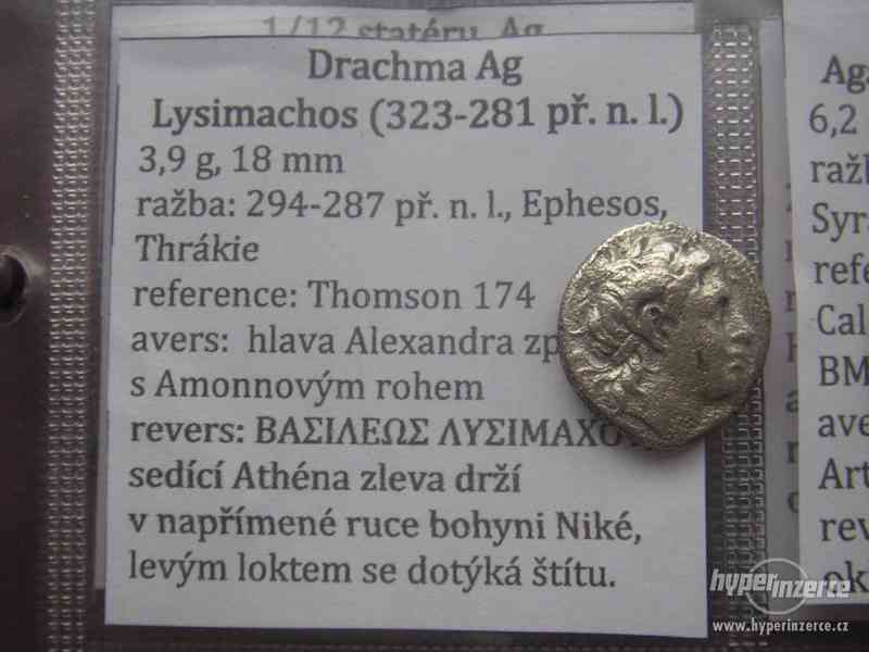 Drachma AR Lysimachos - 294-287 př. n. l. - foto 1