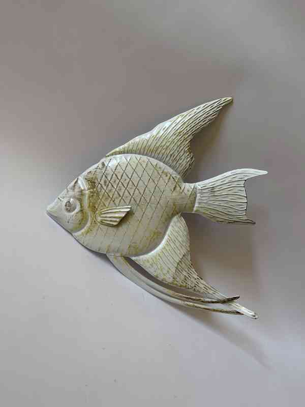 Skalára ryba - kovová nástěnná dekorace - foto 1