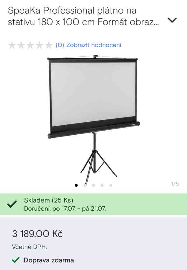 Přenosný projektor + Plátno ZDARMA - foto 4