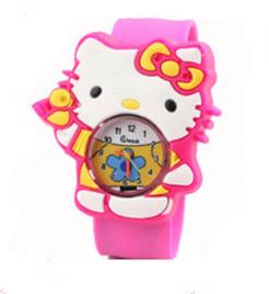 Dětské silikonové slap hodinky Hello Kitty. - foto 1