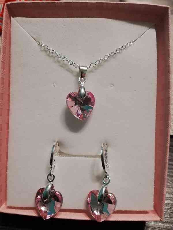 Stříbrná sada srdíčka - foto 5