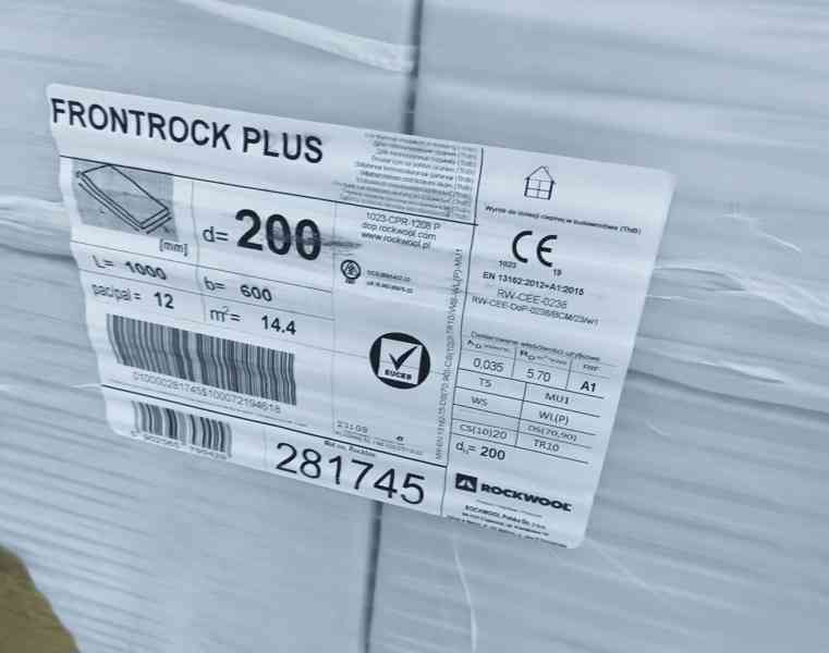 Fasádní vata rock wool front rock plus 20 cm - foto 2