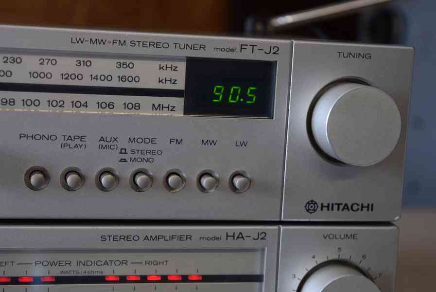 HITACHI HA-J2 + FT-J2 VINTAGE STEREO ZESILOVAČ !! - foto 4