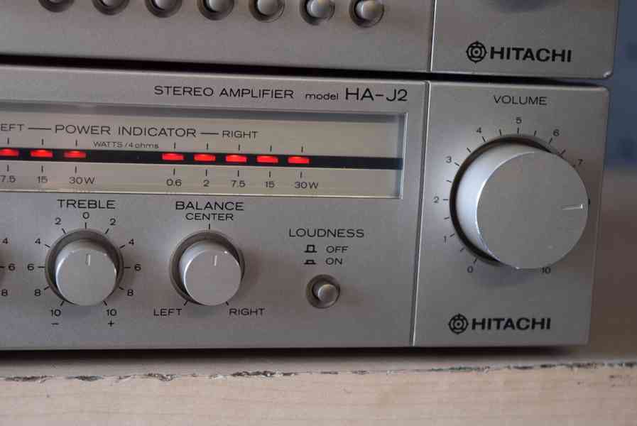 HITACHI HA-J2 + FT-J2 VINTAGE STEREO ZESILOVAČ !! - foto 6