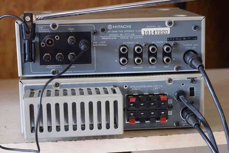 HITACHI HA-J2 + FT-J2 VINTAGE STEREO ZESILOVAČ !! - foto 8