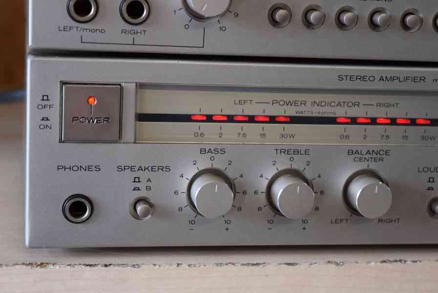 HITACHI HA-J2 + FT-J2 VINTAGE STEREO ZESILOVAČ !! - foto 5