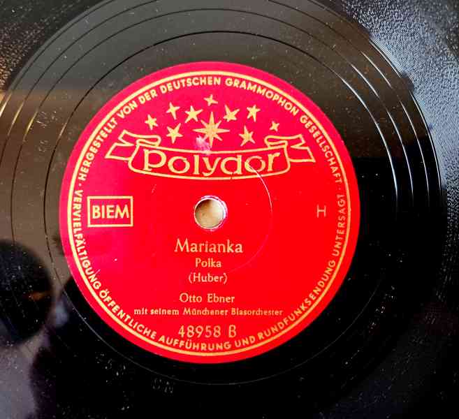 Starožitné šelakové gramofonové desky v albu, 78 ot./min.  - foto 11