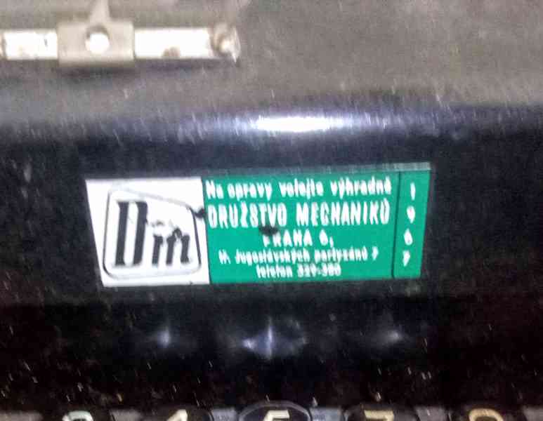 Elektromechanický počítací stroj DM Praha  - foto 3