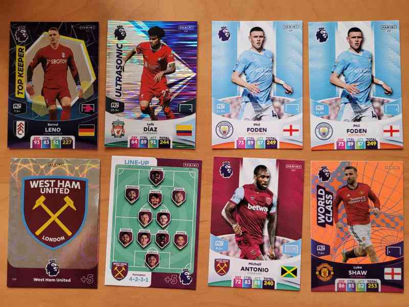 Panini fotbalové kartičky Premier league 2024 Adrenalyn XL - foto 1
