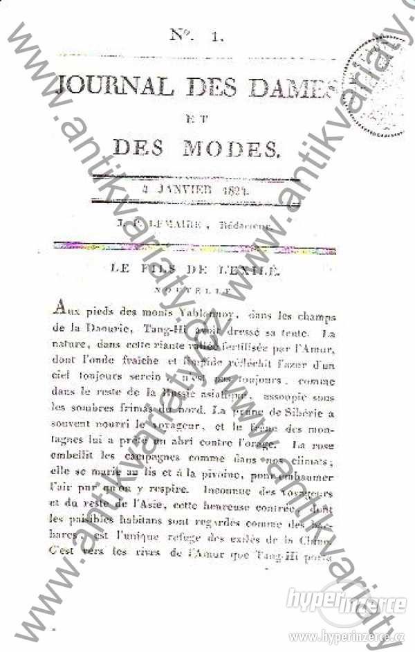 Journal des dames et des modes 1824 - foto 1