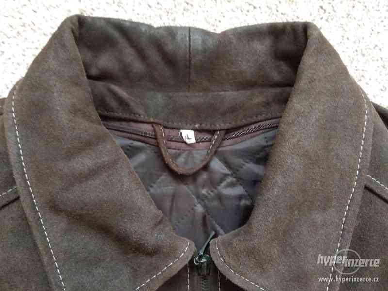 Nová pánská kožená bunda s vnitřní vestou - XL - foto 6