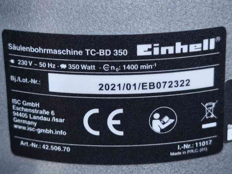 Prodám NEPOUŽITOU stolní vrtačku EINHELL -350 W.  - foto 5