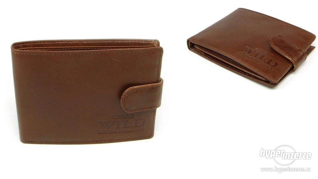 Pánská kožená peněženka s přezkou - foto 1