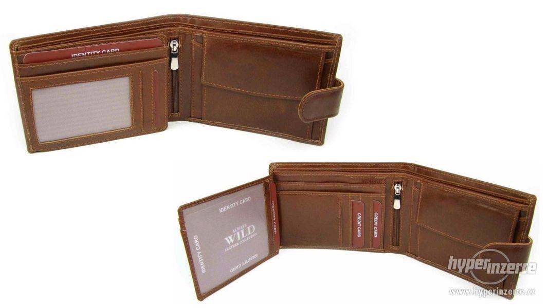 Pánská kožená peněženka s přezkou - foto 2