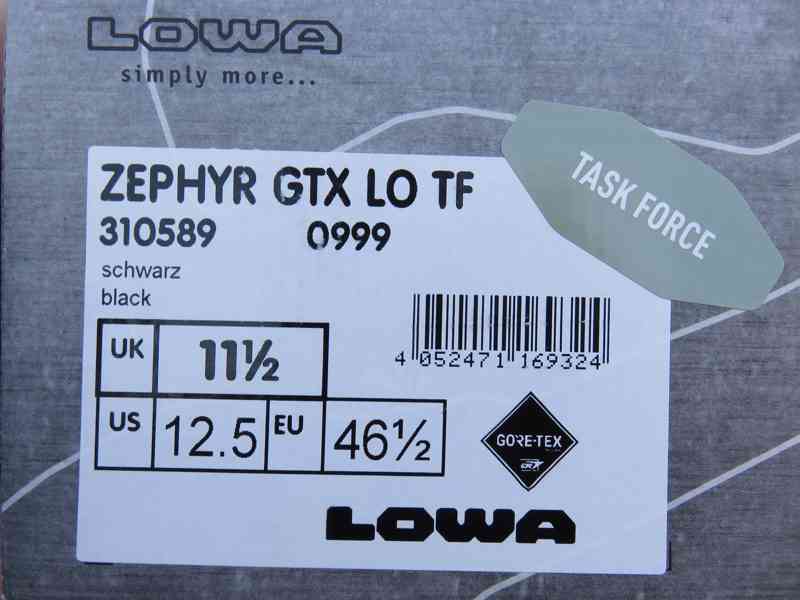 Outdoorová obuv LOWA Zephyr GTX UK 11.5, EU 46.5, US 12.5 - foto 8