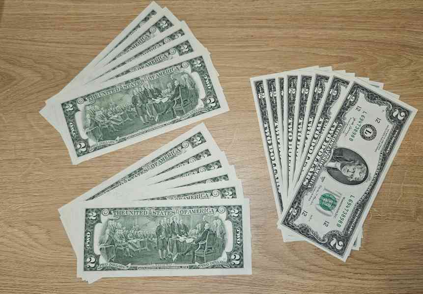 2 Dolarovky serie za sebou jdoucí( stav UNC ) - foto 2