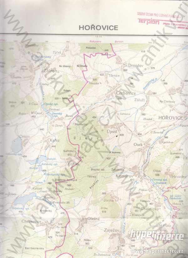 Základní mapa ČSSR - Hořovice 1:50 000 - foto 1