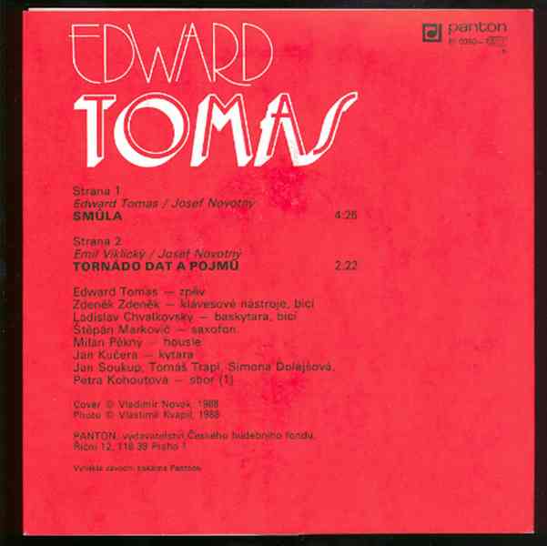 Edward Tomas ‎– Smůla / Tornádo dat a pojmů (SP) - foto 2