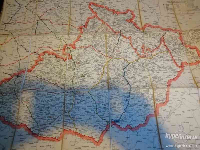 Silniční mapa Moravy a Slezska 1936 - foto 2
