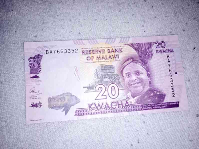 Malawi bankovka - foto 2