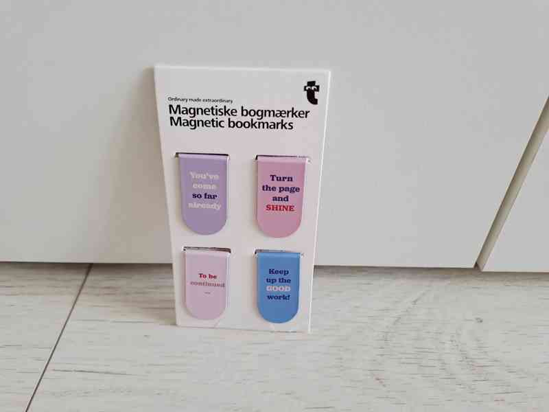 Magnetické mini záložky do knih - 4 ks - foto 1