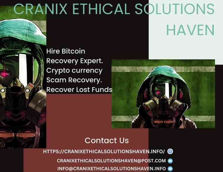 CRYPTO RECOVERY EXPERT WITH CRANIX ETHICAL SOLUTIONS HAVEN - foto 2