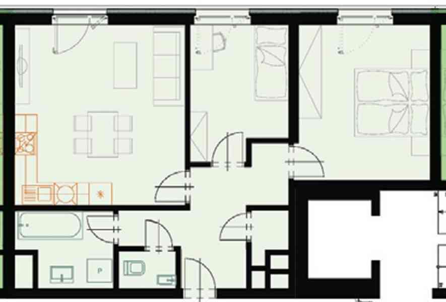 Pronájem bytu 3+kk 60m², sklep 6m², garážové stání - foto 38