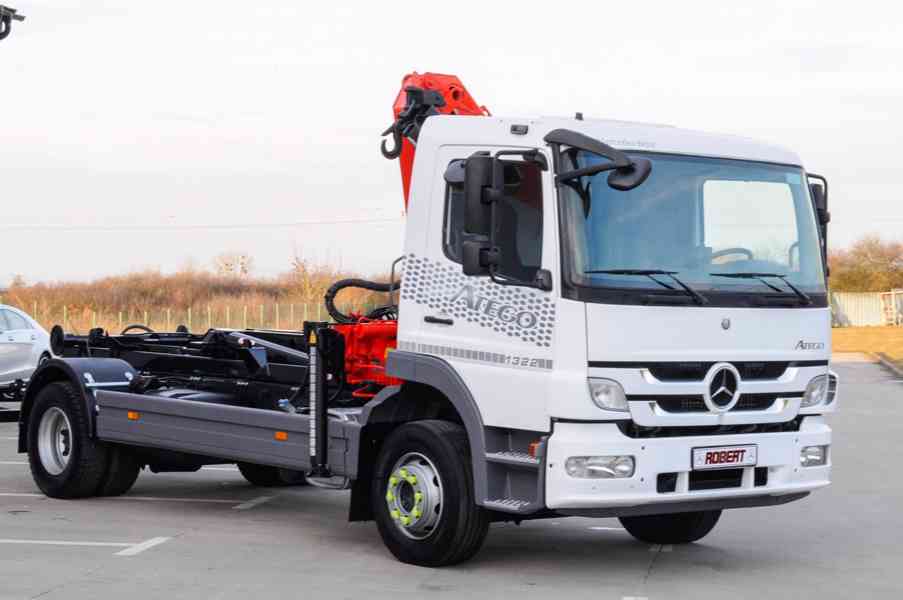 MERCEDES ATEGO 1322 HÁKOVÝ NOSIČ KONTEJNERŮ + HYDR. RUKA - foto 1