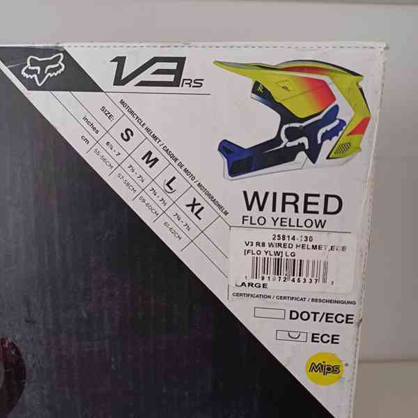 Motokrosová přilba Fox V3 RS Wired - foto 11