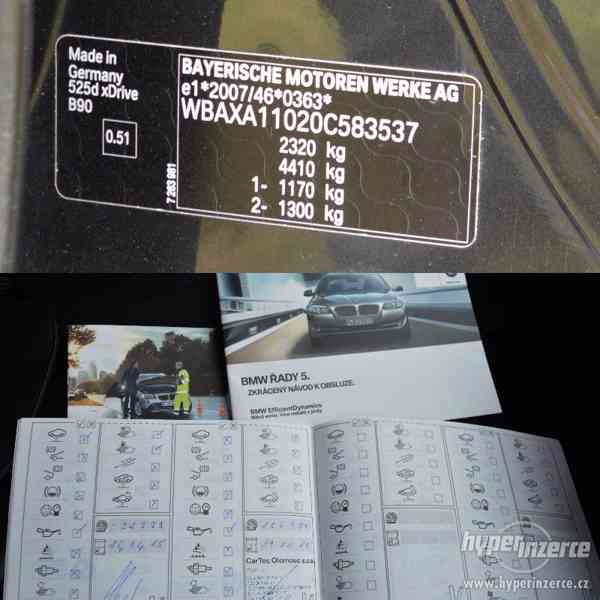 BMW 525 d XDRIVE 9/2011 1.MAJ.CZ , M PACKET , FULL, TOP - foto 7