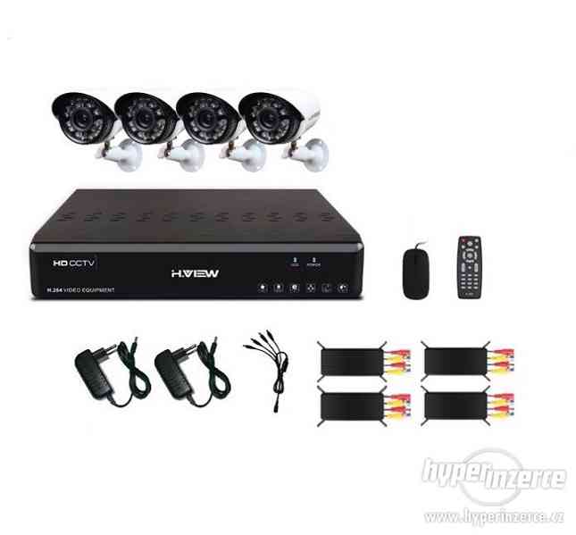 Kamerový systém CCTV 4-kamerový + noční vidění 960H 700TVL - foto 1