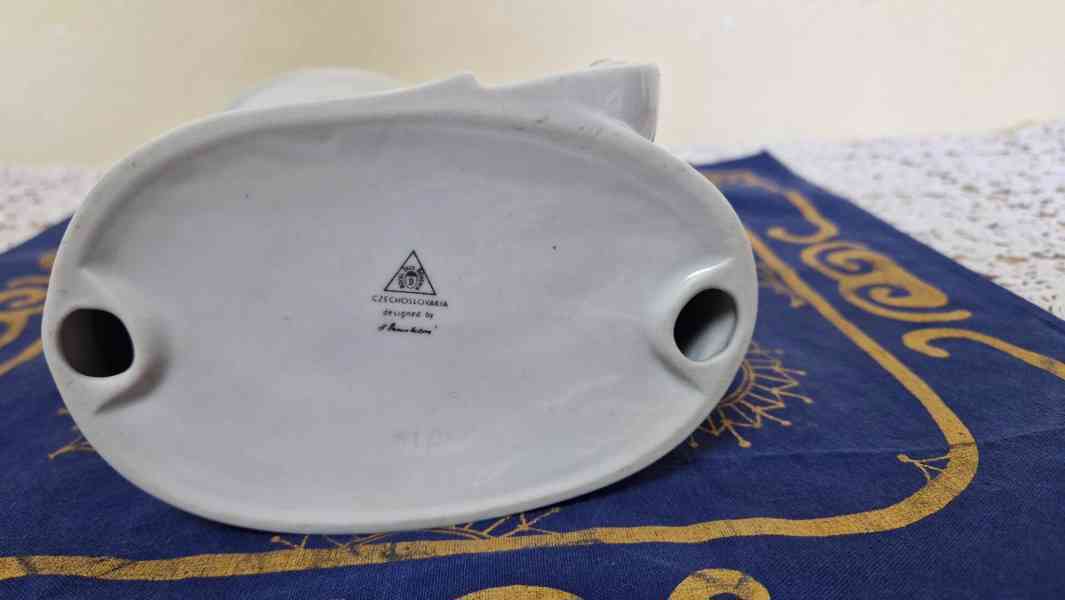 Porcelánová plastika Muzikant Royal Dux Atelier Signováno - foto 7