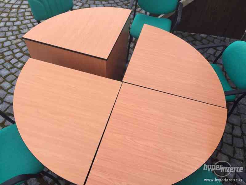 Jednací stůl + 5x židle - foto 2