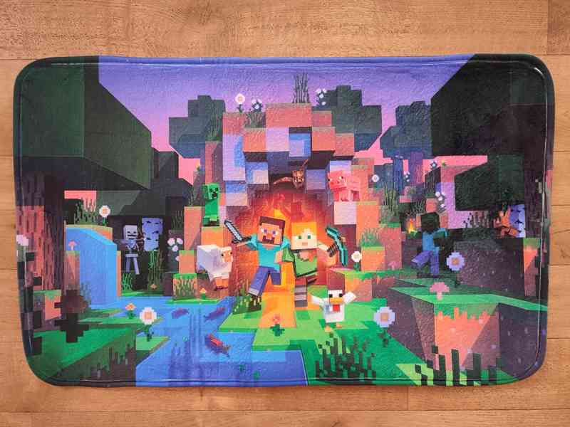 Kobereček, koberec Minecraft 80x50cm - 4DESIGNY - foto 2